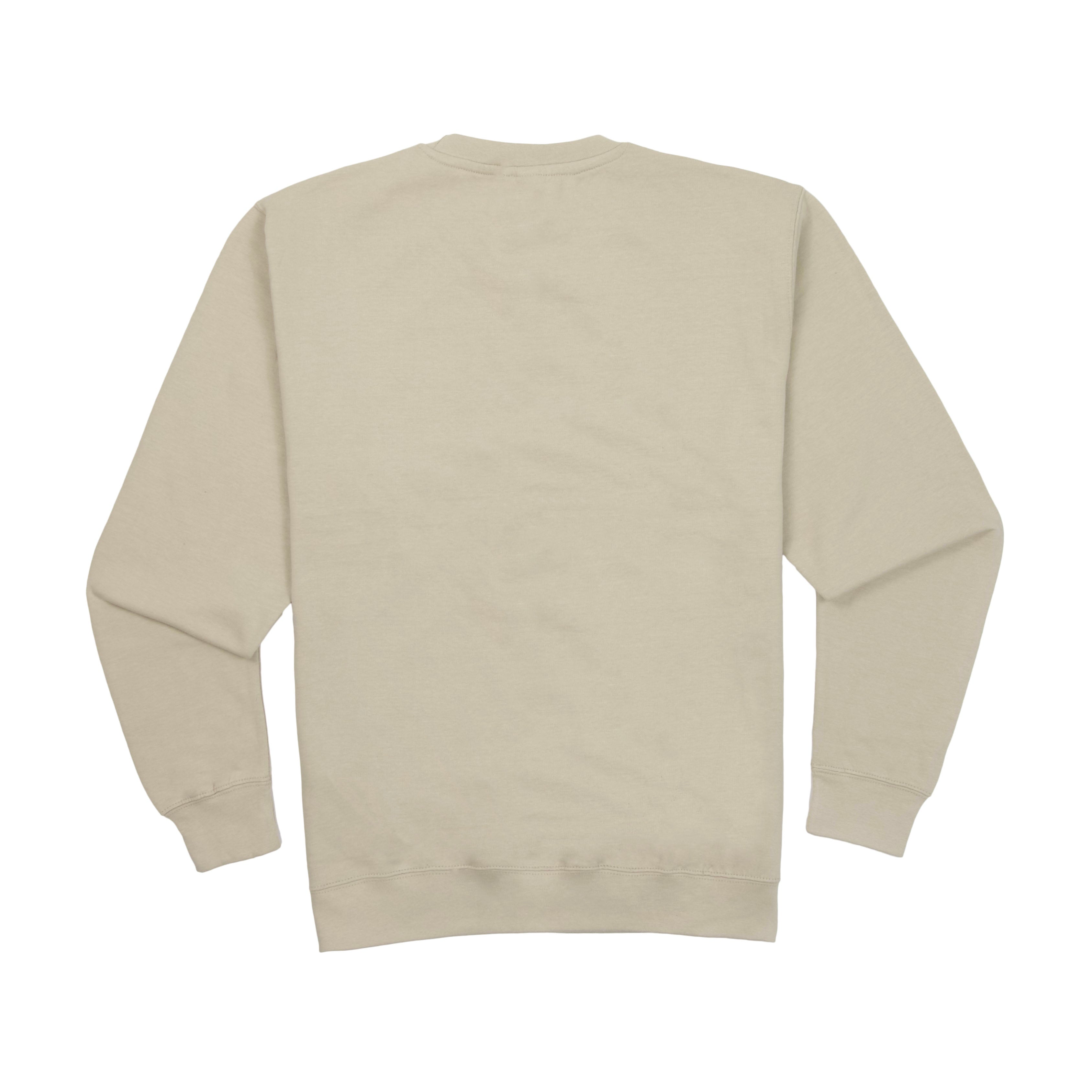 Adult Crew Sweatshirt Natural Stone