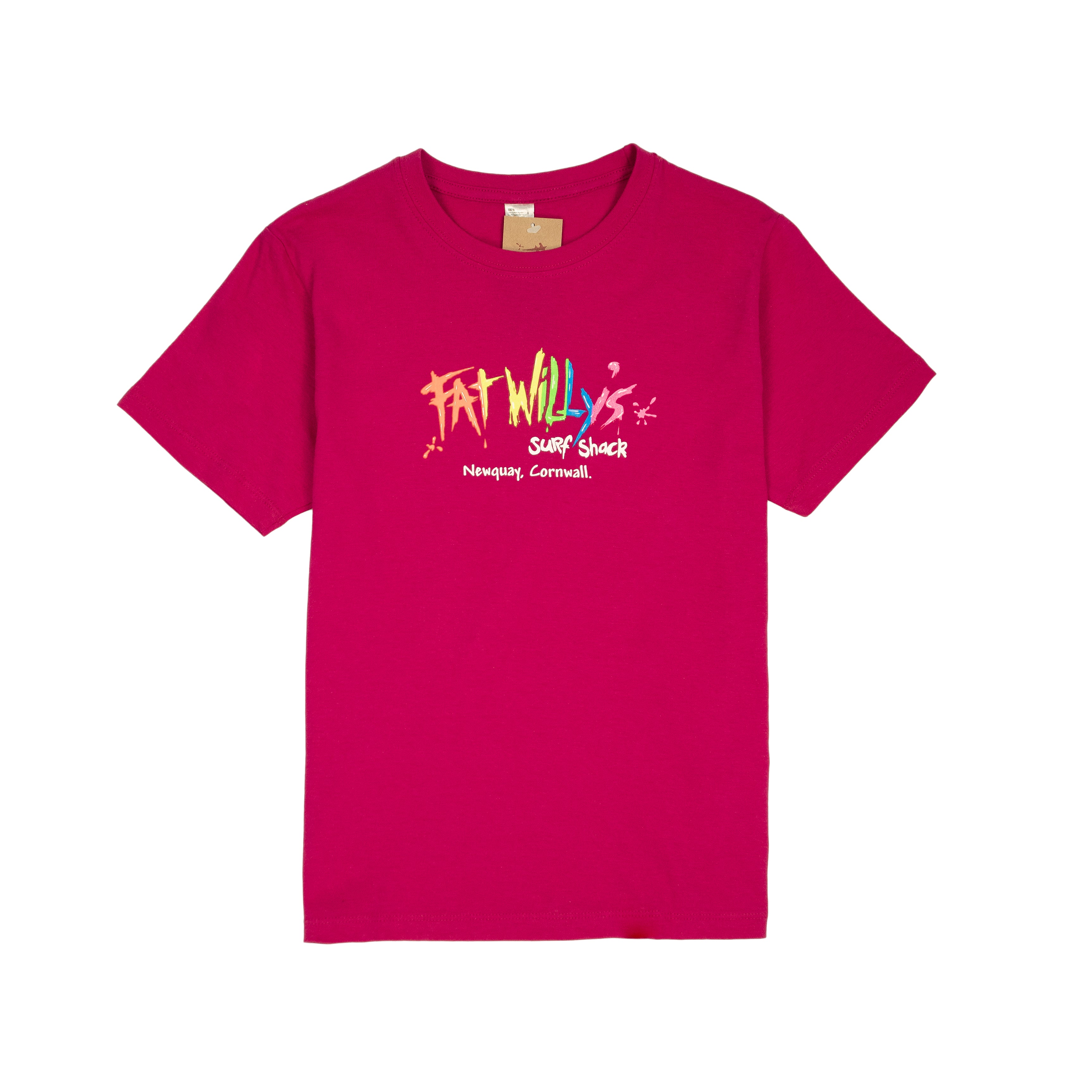 Kids Tee Fuchsia Pink – Fat Willy's Surf Shack