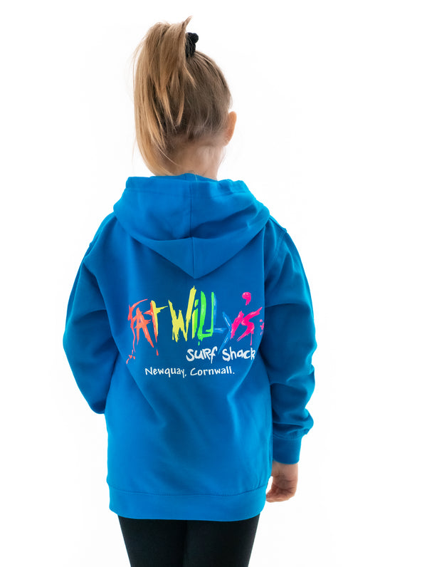 Fat Willy's Kids Hoodie in Sapphire Blue
