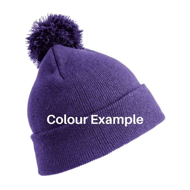 Fat Willy's Surf Shack Newquay Kids bobble hat in purple