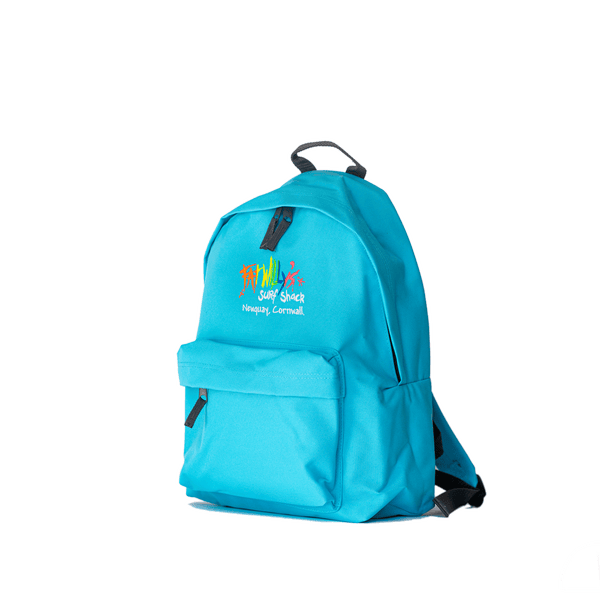 Fat Willy's Surf Shack Newquay backpack bag in turquoise blue