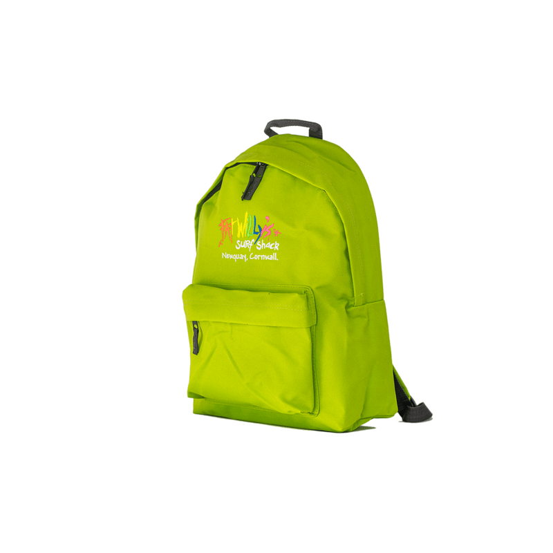 Fat Willy's Surf Shack Newquay backpack bag in lime green