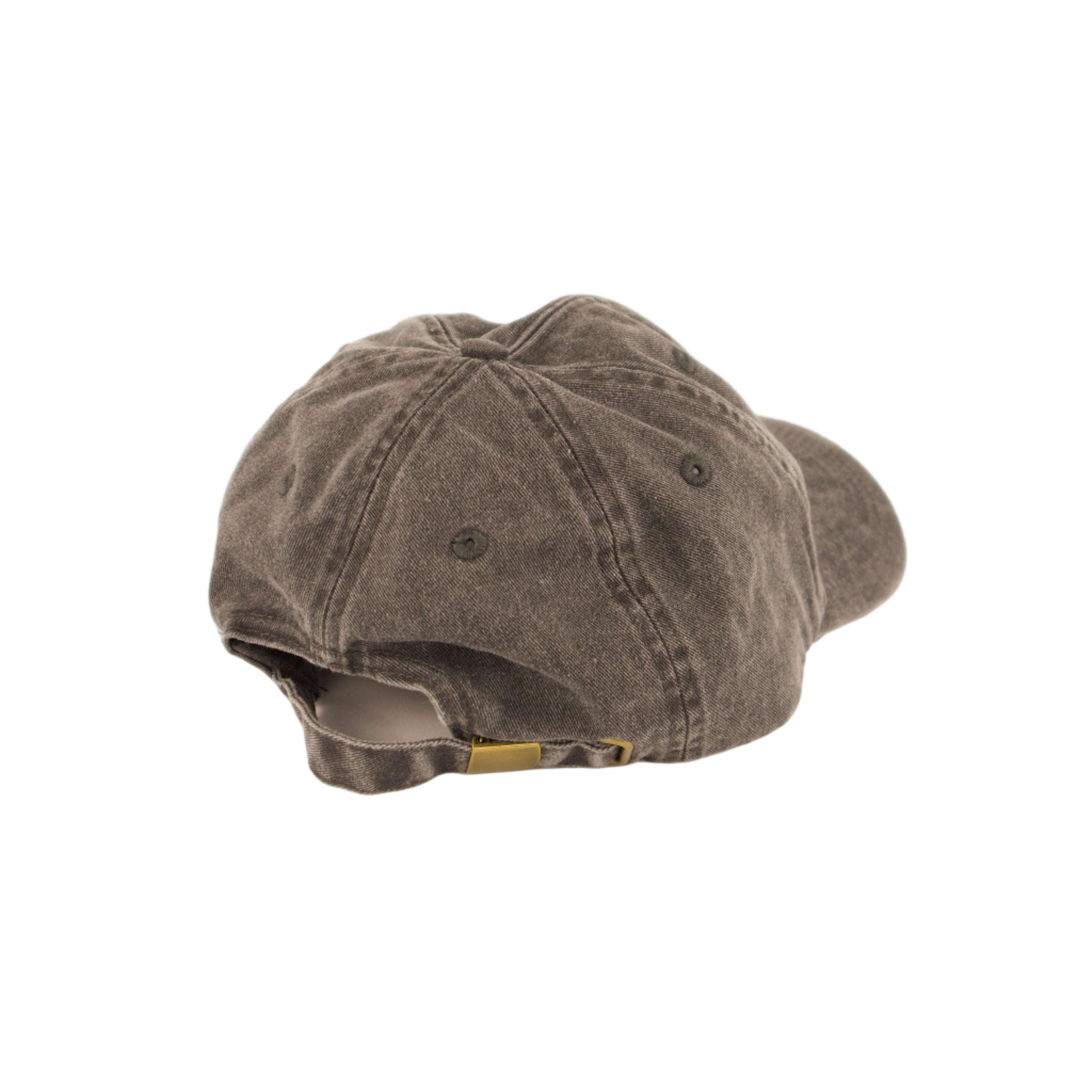 black baseball cap on a beige background
