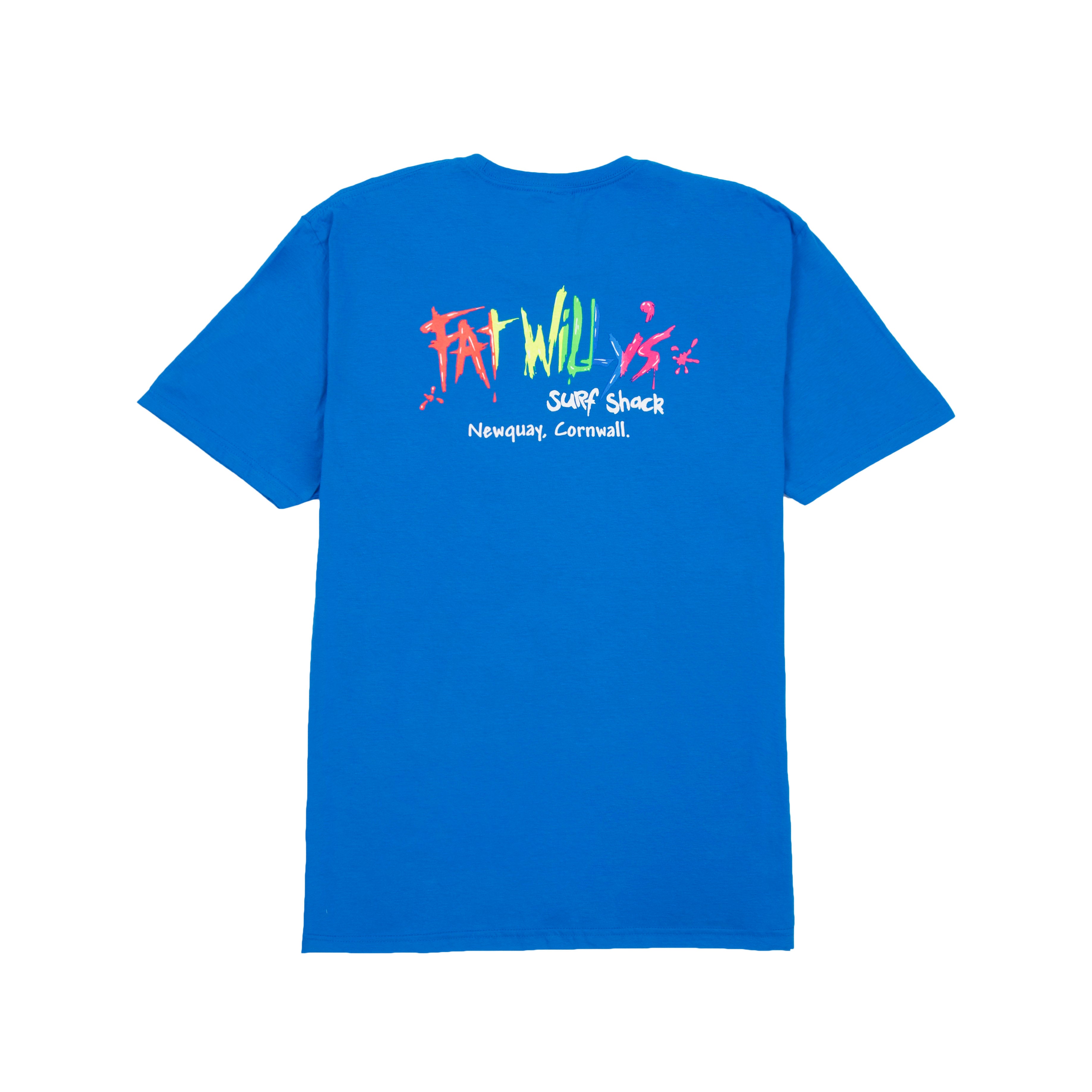 Sapphire Blue T-Shirt | Fat Willy's Surf Shack Newquay Cornwall