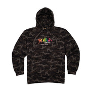 Adult Hoodie Black Camo