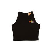 Cropped Vest Black