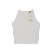 Cropped Vest White