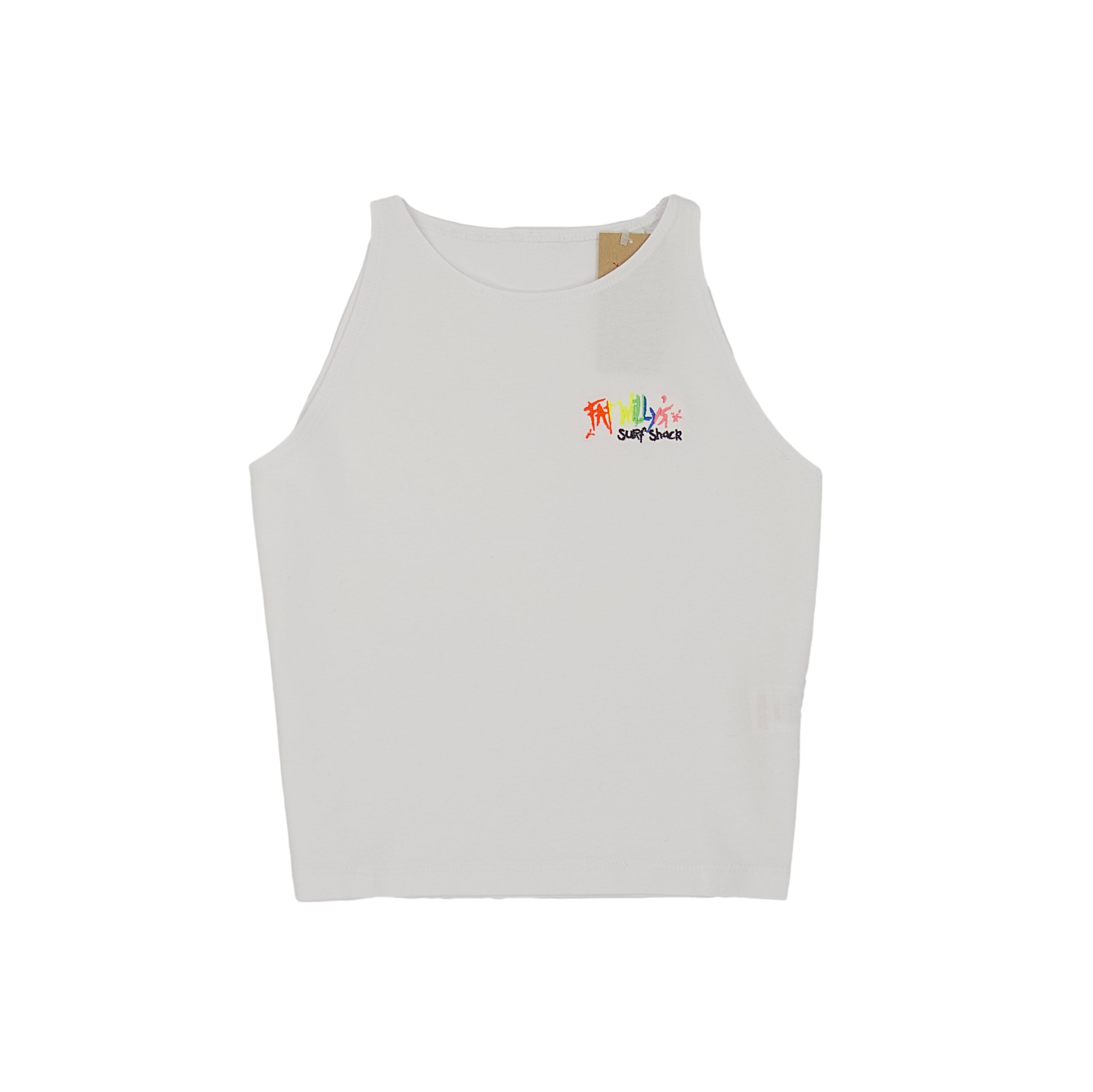 Cropped Vest White
