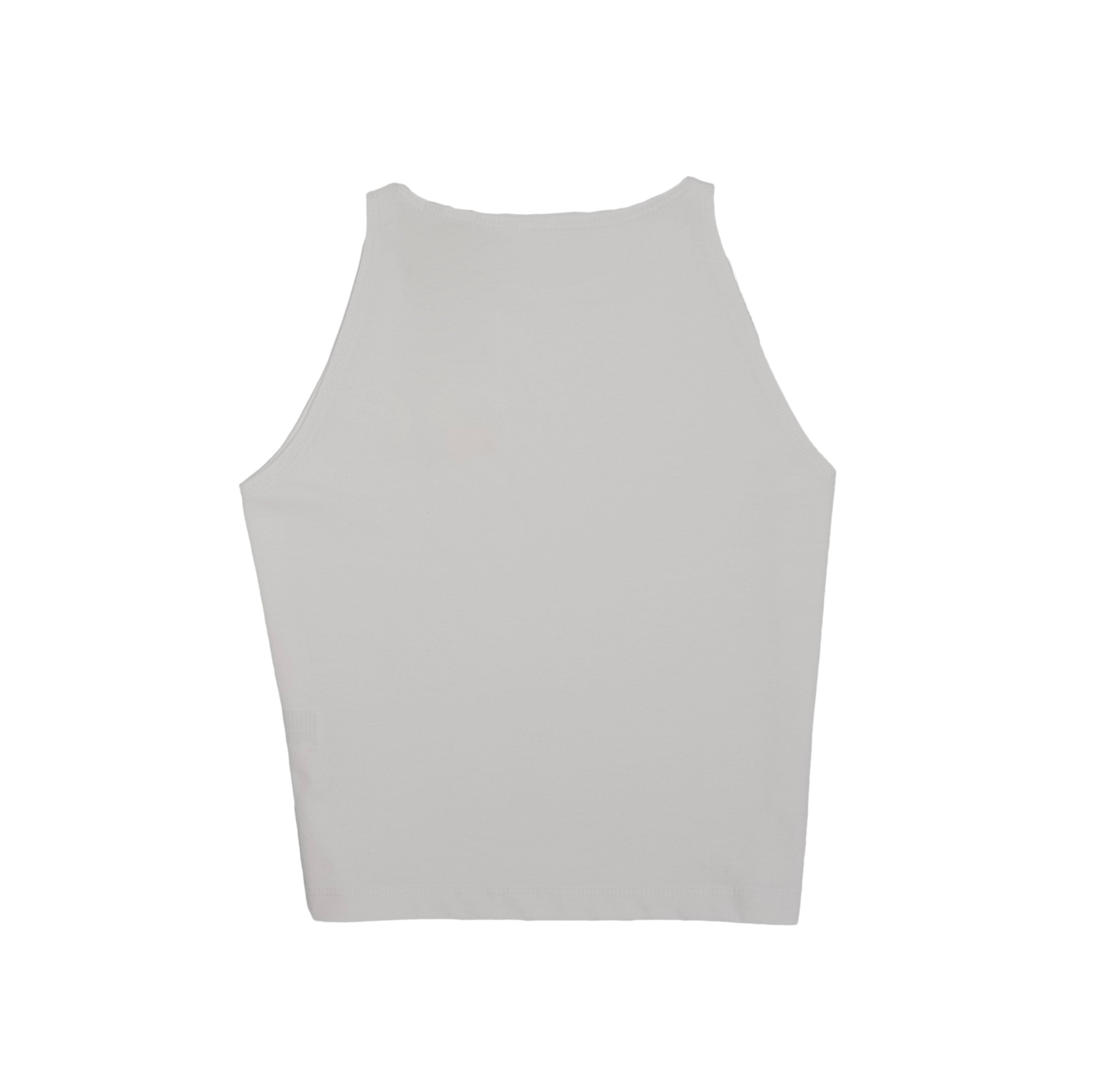 Cropped Vest White
