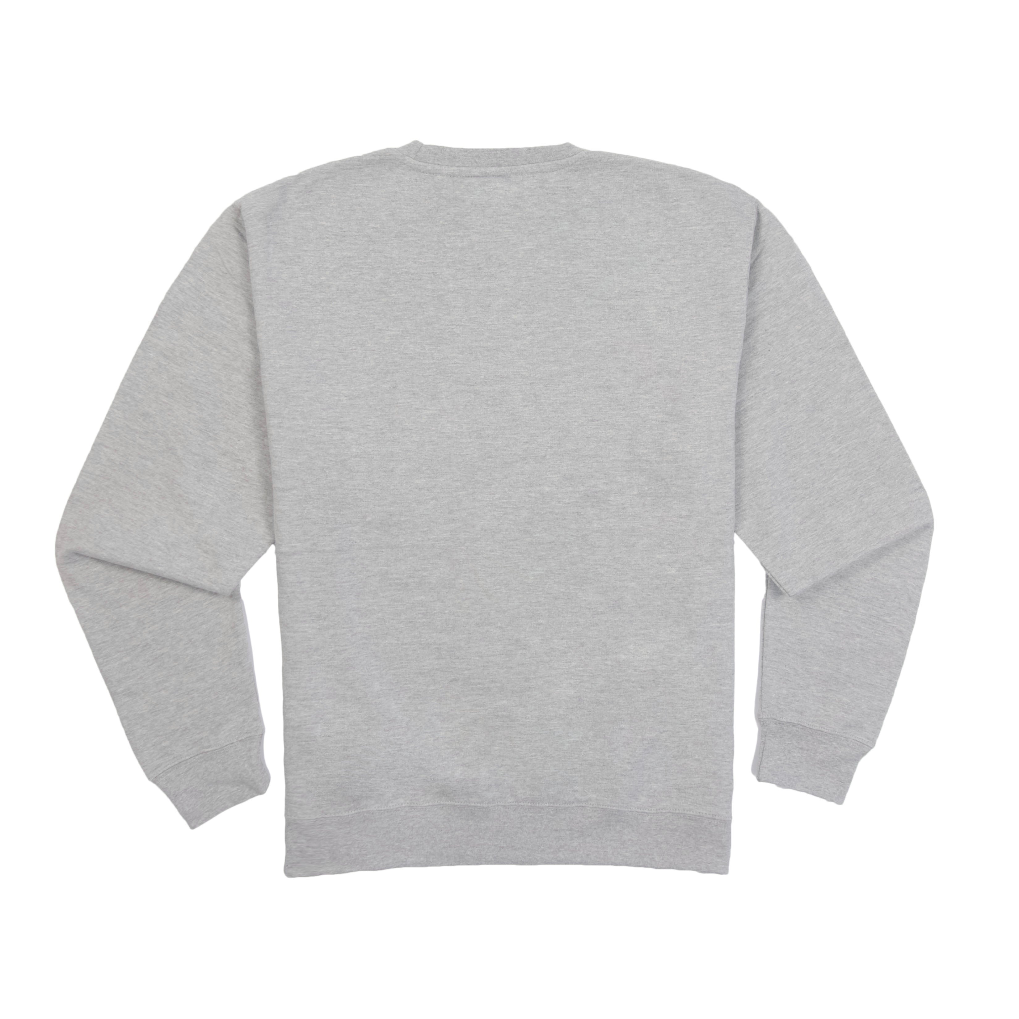 Grey sweatshirt on a white background