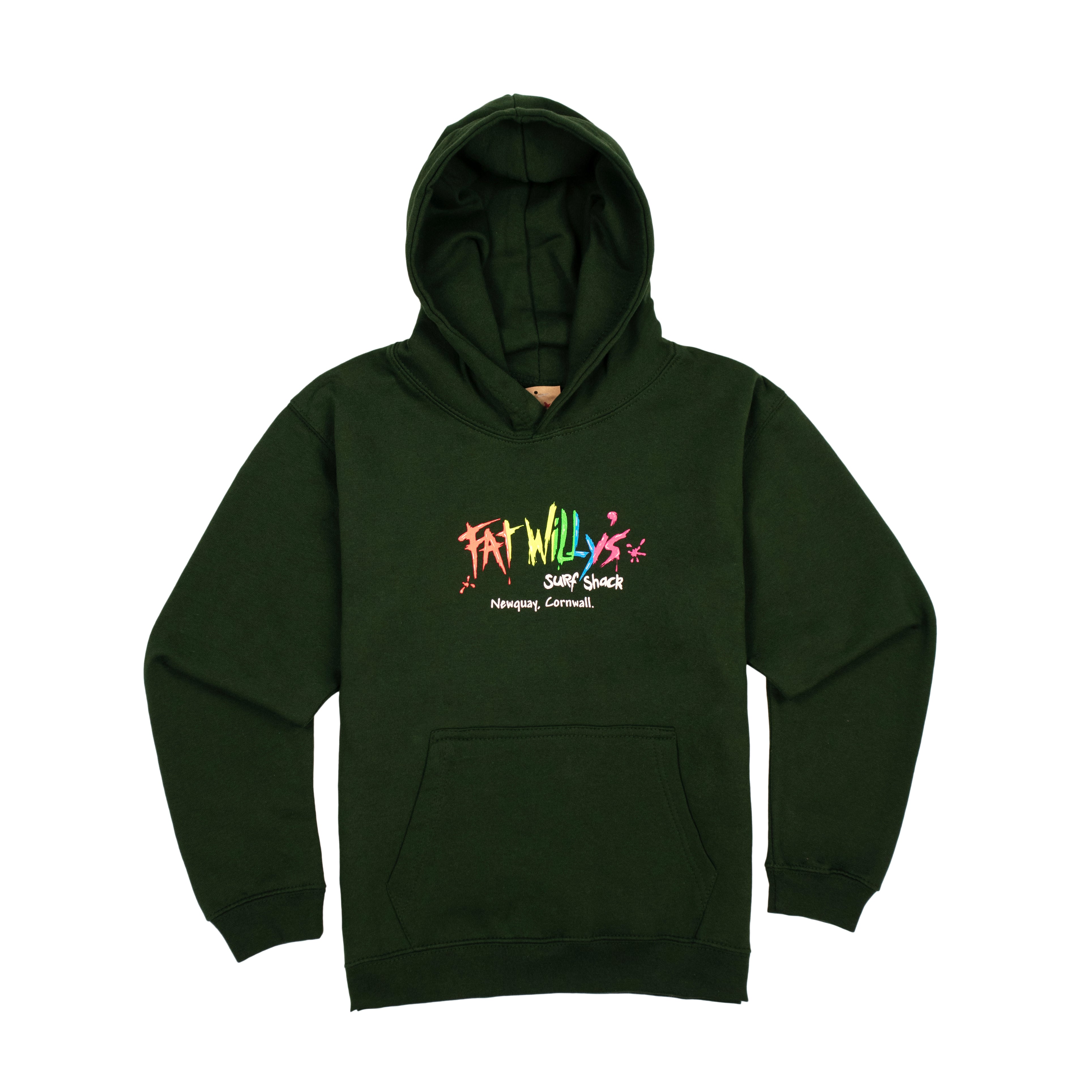 Kids Hood Forest Green