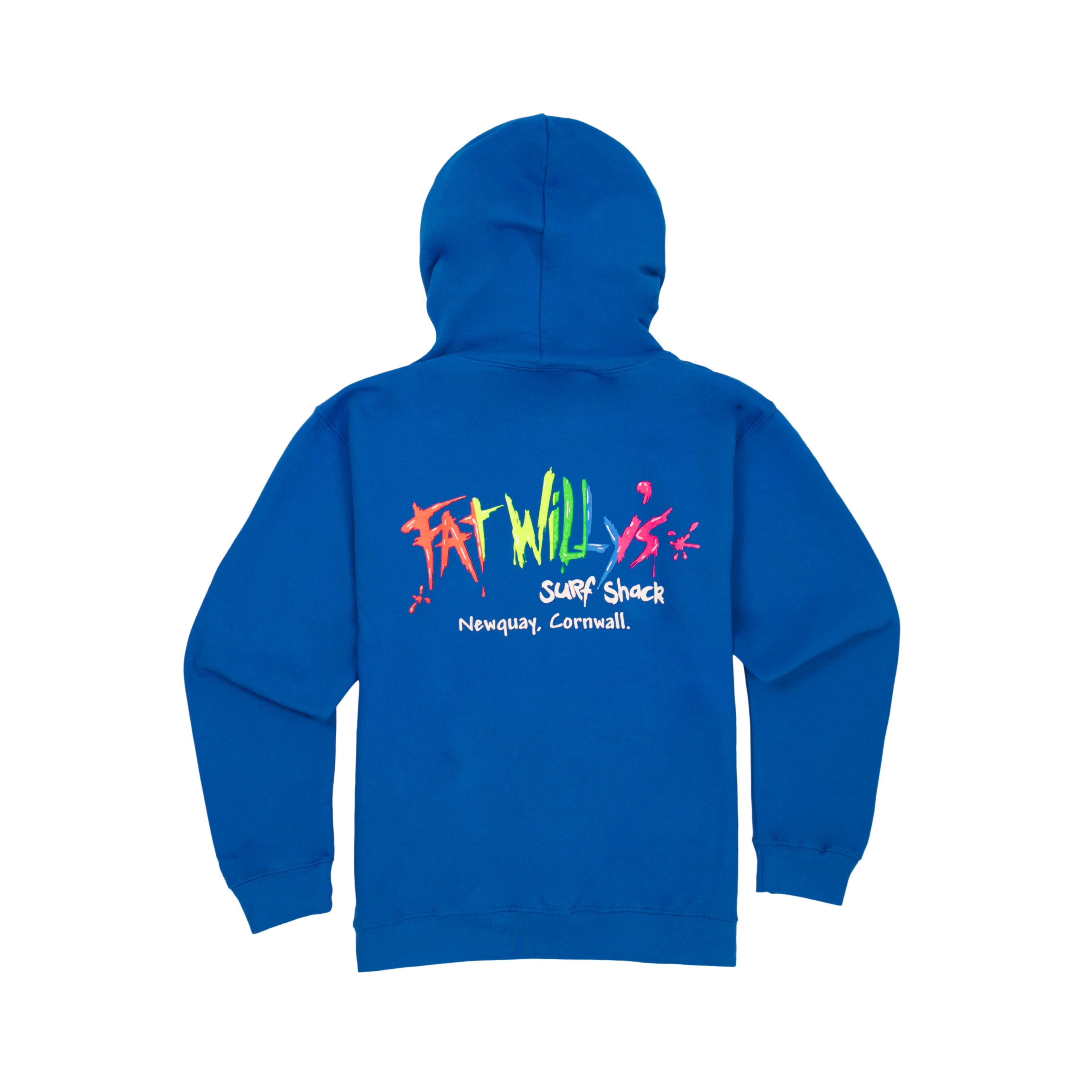 Sapphire Blue Kids Hoodie | Fat Willy's Surf Shack Newquay