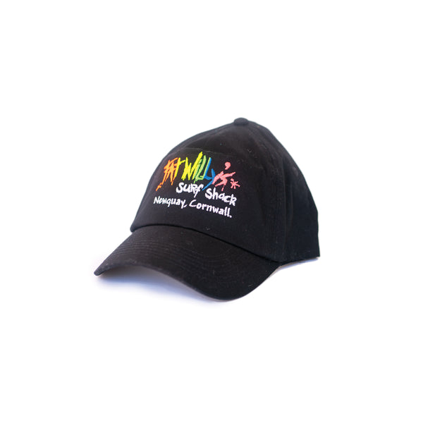 Fat Willy's Surf Shack Newquay Kids cap hat in black