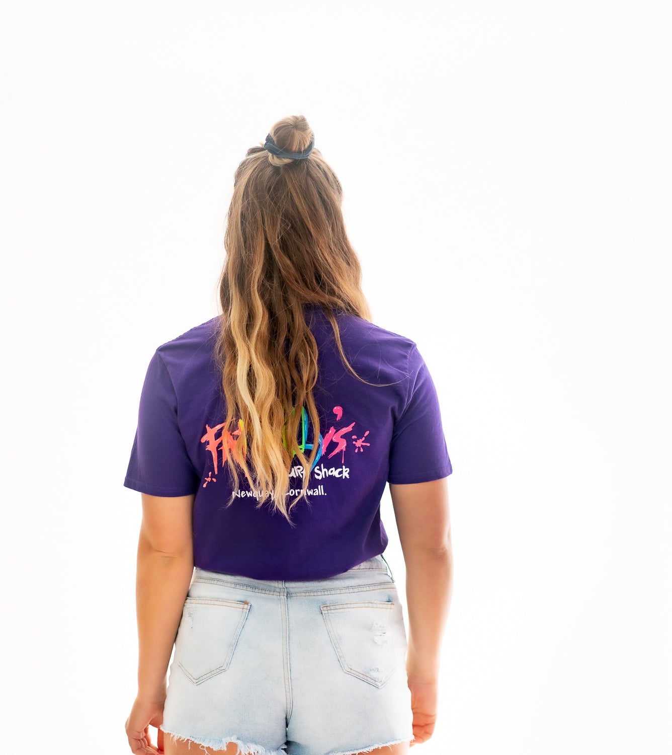 Fat Willy's Newquay adult t-shirt in Purple