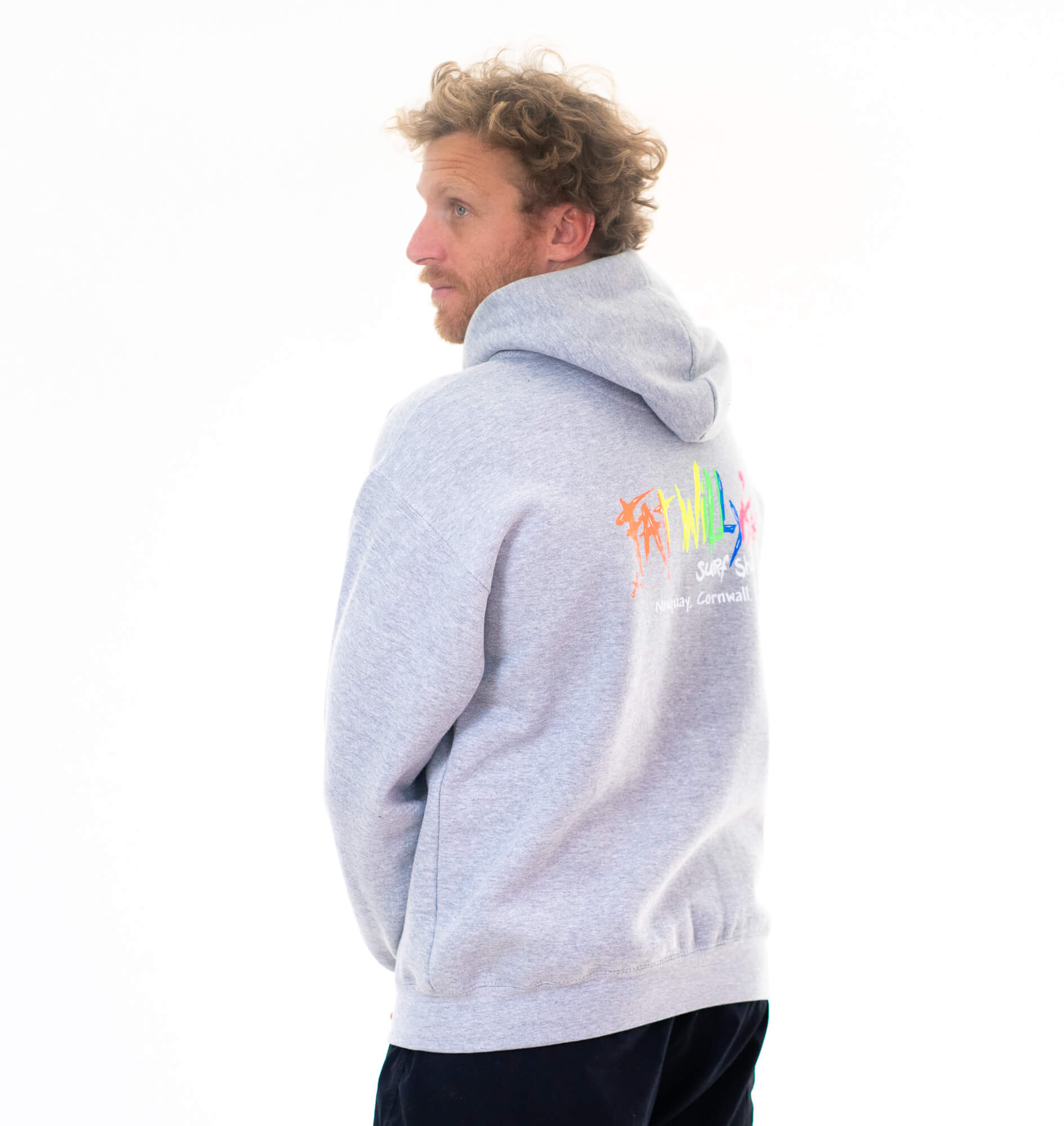 Fat Willy's Newquay Adult Zip Heather Grey