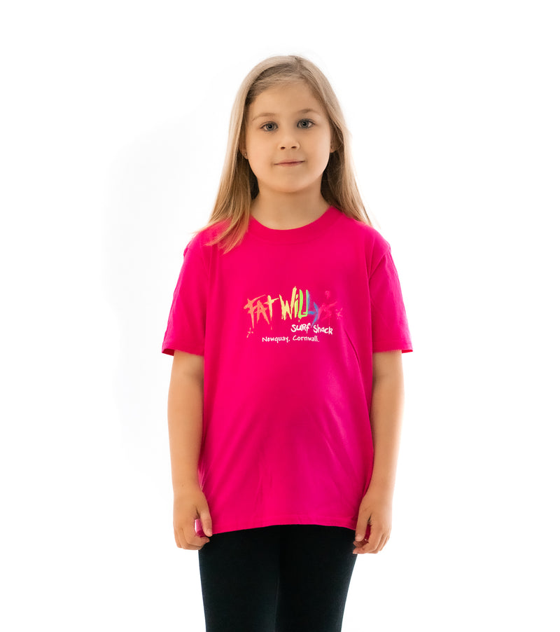 Fat Willy's Newquay Kids t-shirt in Pink