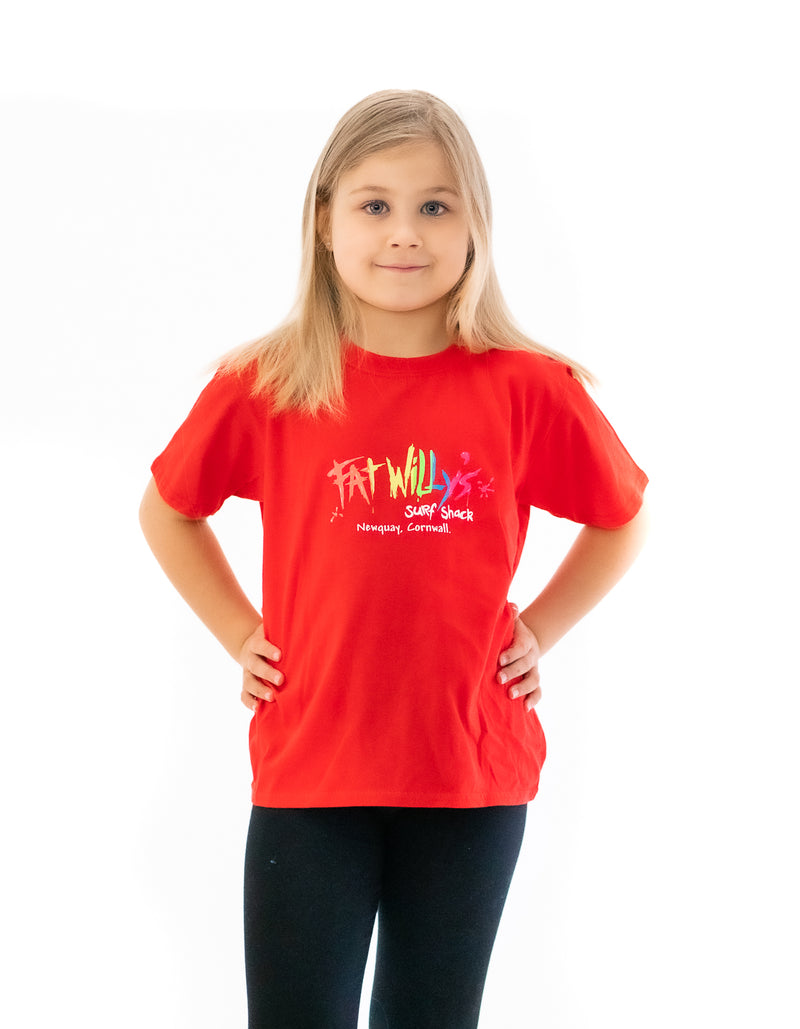 Fat Willy's Newquay Kids t-shirt in Red