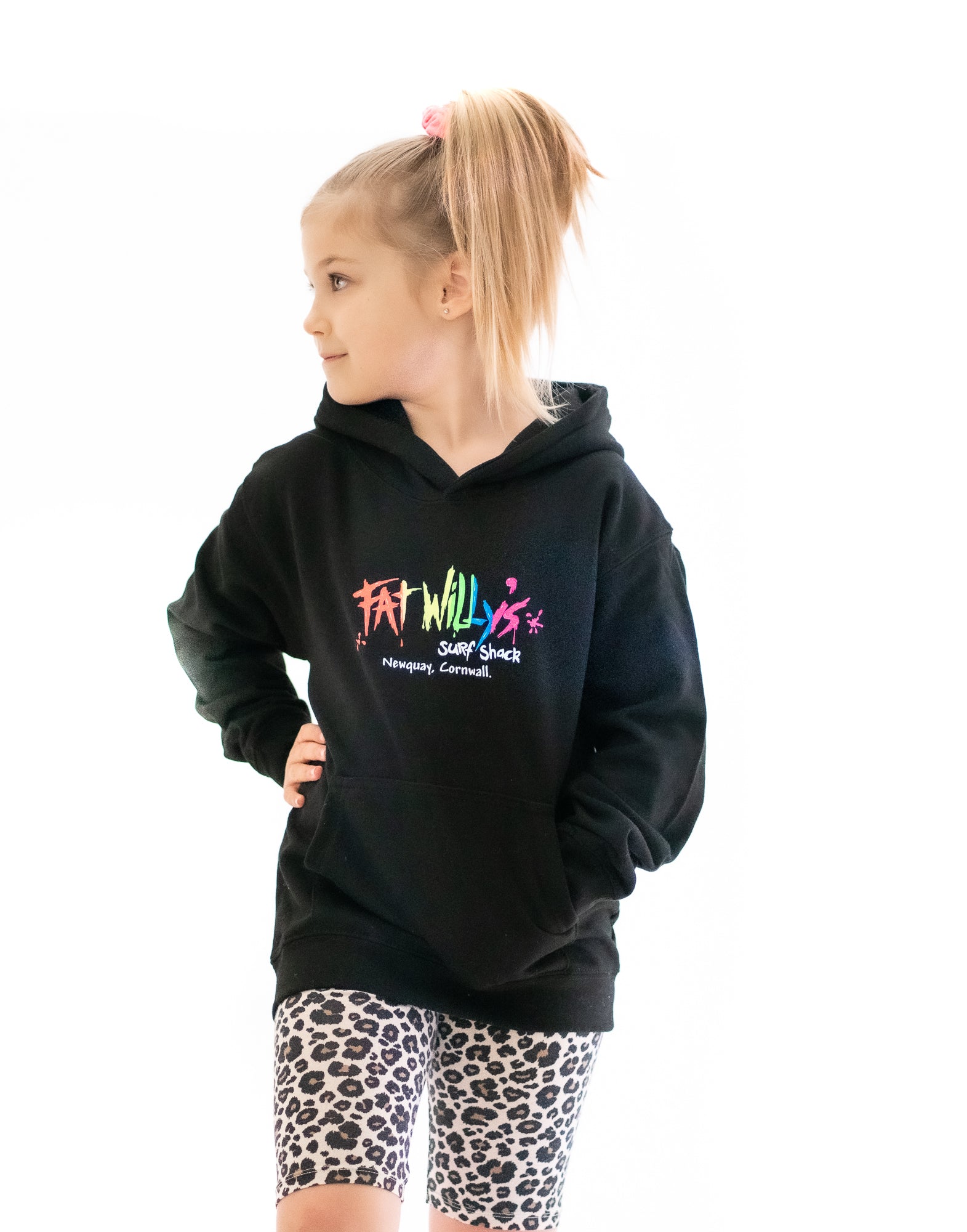 Fat Willy's Kids Hoodie Black