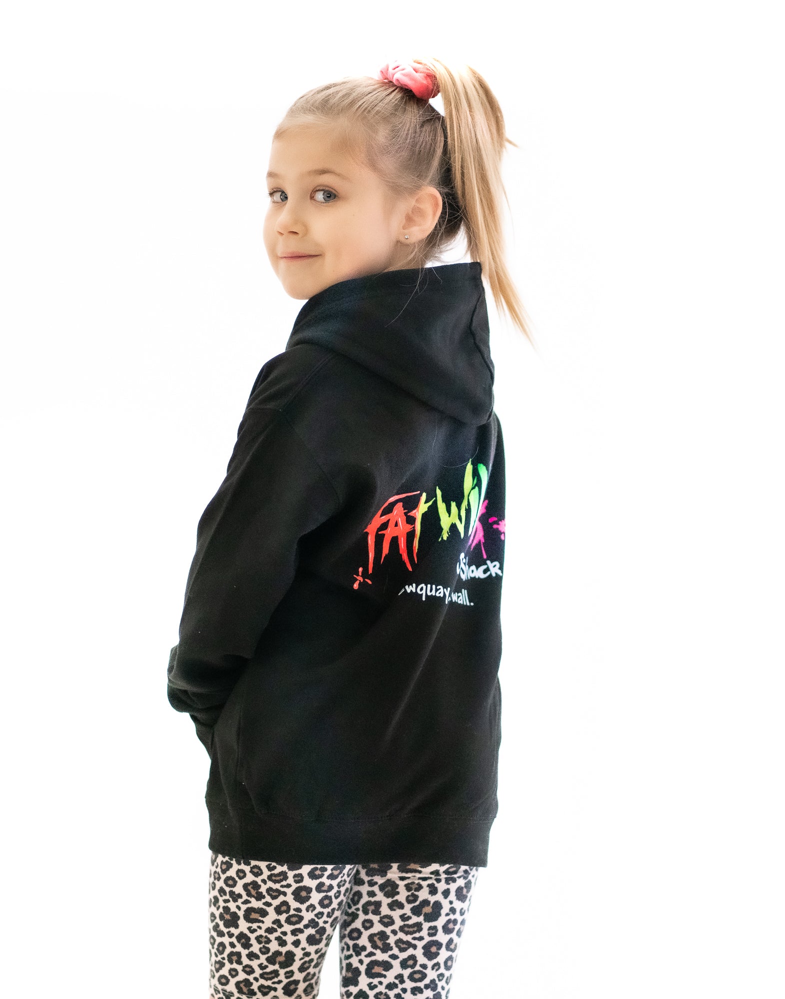 Fat Willy's Kids Hoodie Black