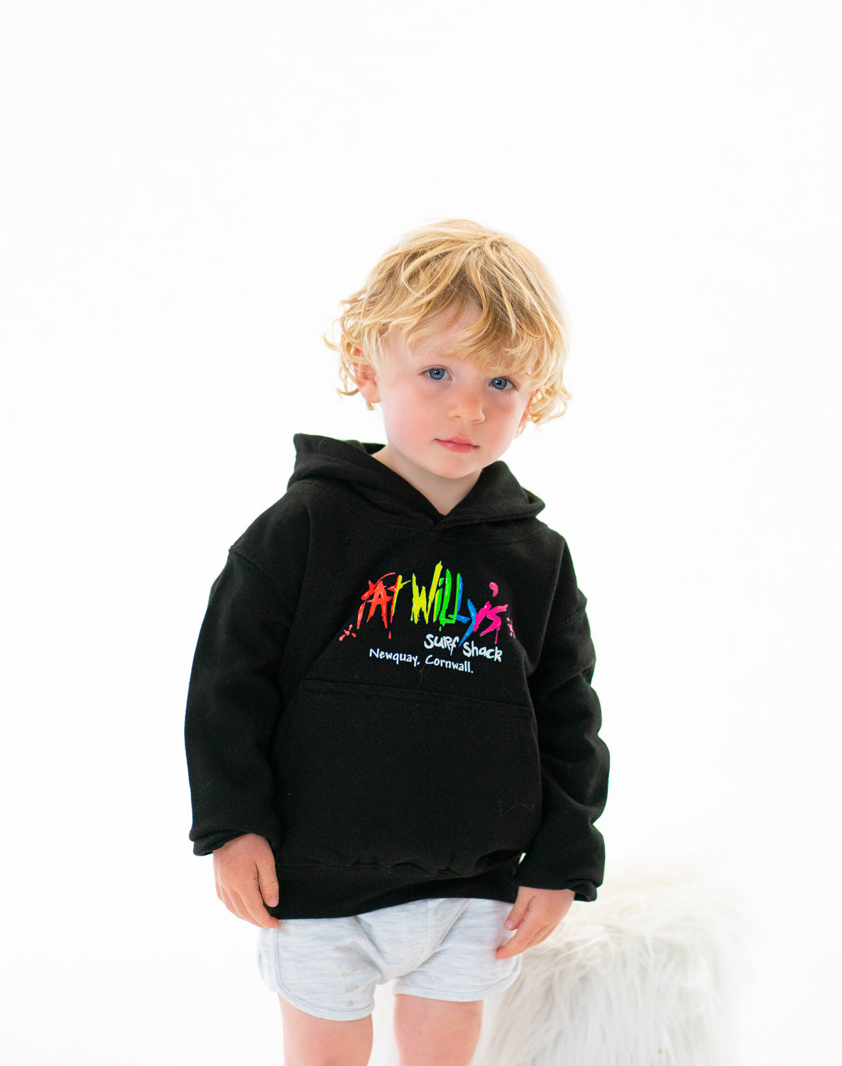 Fat Willy's Kids Hoodie Black