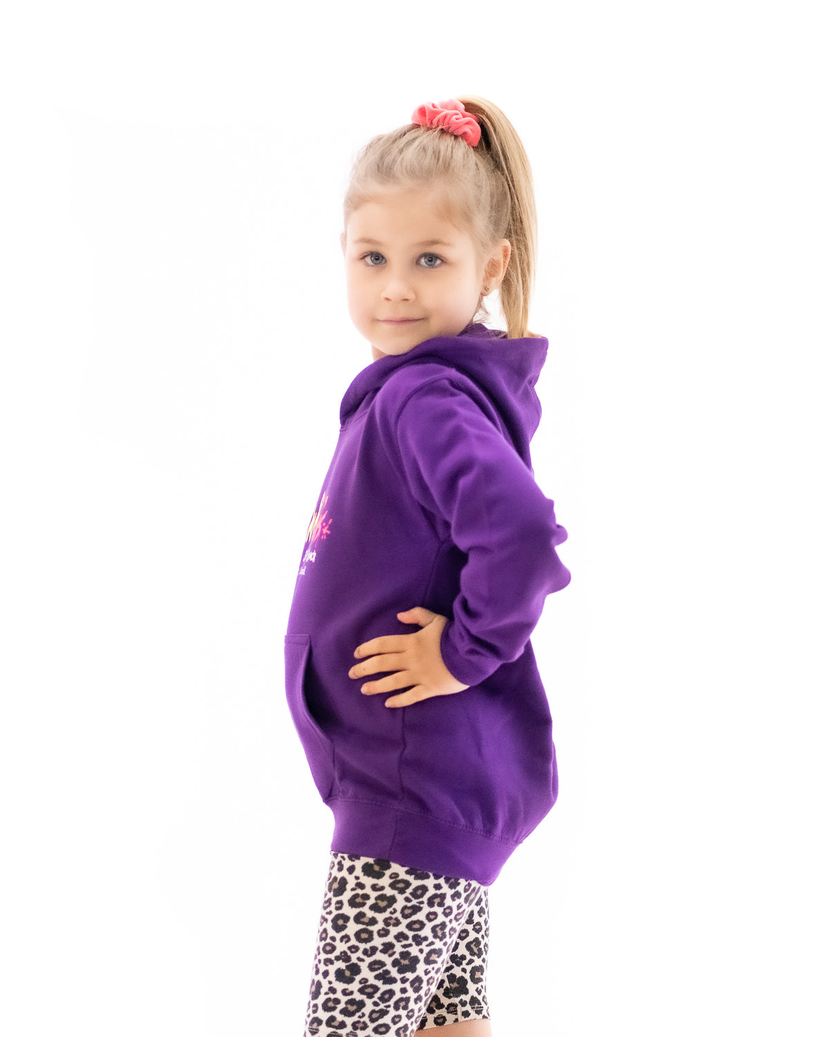 Fat Willy's Newquay Kids Hoodie in Purple