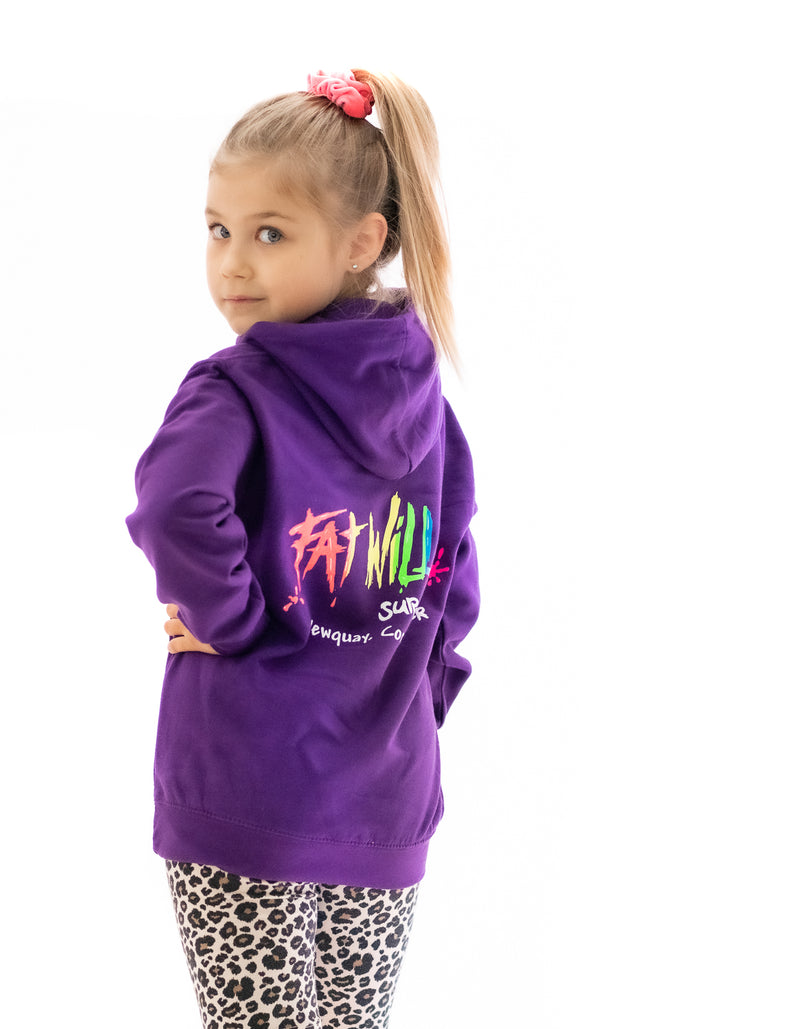 Kids Hood Purple