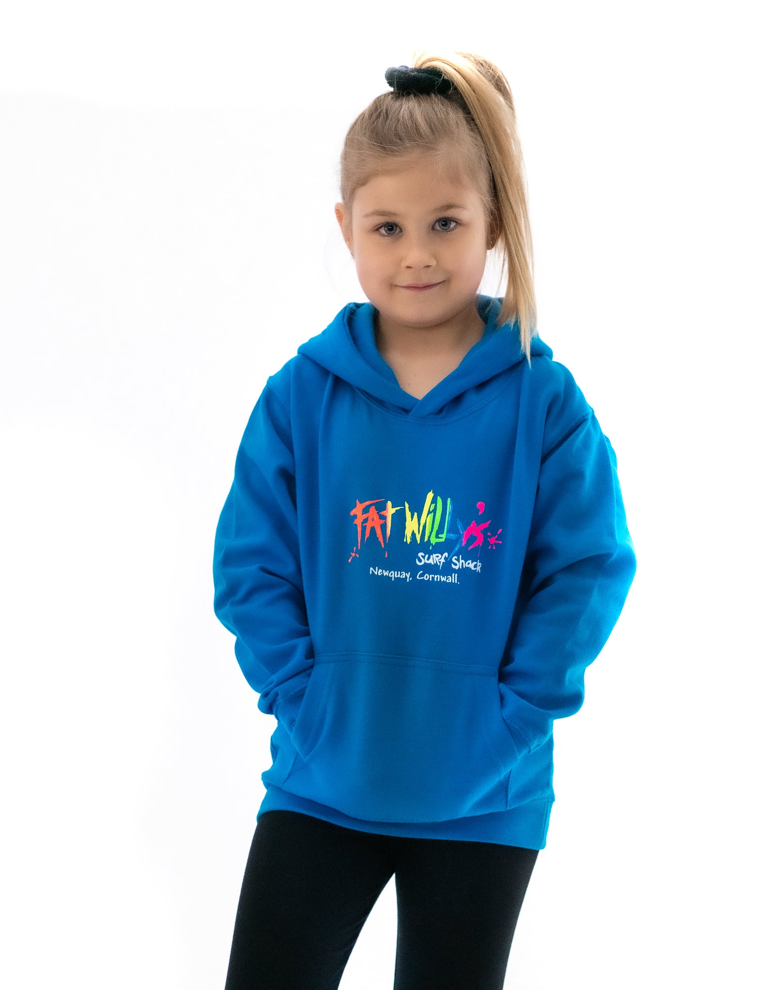 Fat Willy's Kids Hoodie in Sapphire Blue