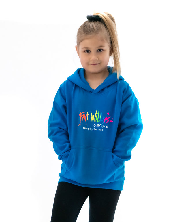 Fat Willy's Kids Hoodie in Sapphire Blue
