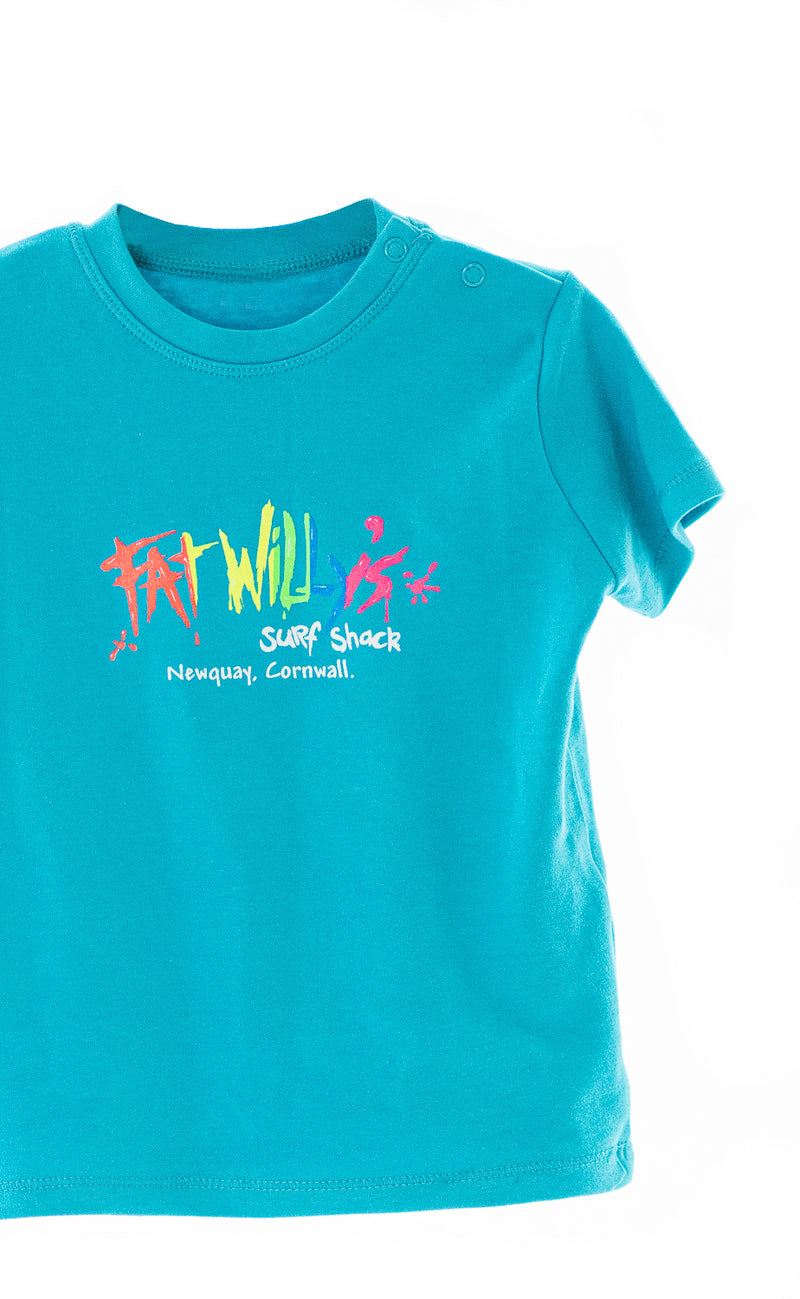 Fat Willy's Newquay toddler t-shirt in blue