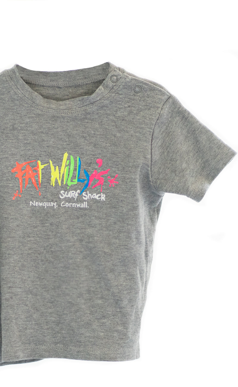 Fat Willy's Newquay toddler t-shirt in grey