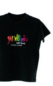 Fat Willy's Newquay toddler t-shirt in black