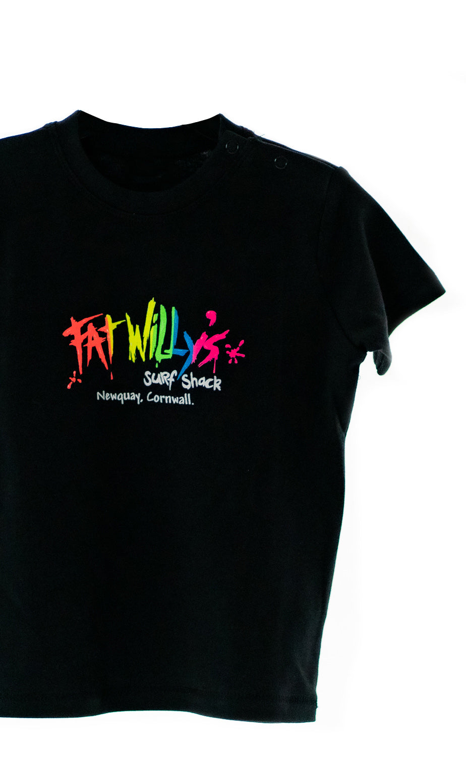 Fat Willy's Newquay toddler t-shirt in black