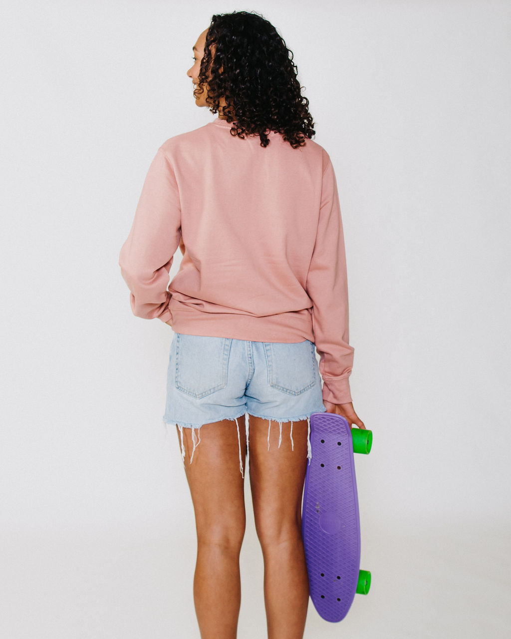 Fat Willy's Surf Shack Newquay Adult Sweatshirt Dusty Pink