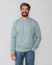 Adult Crew Sweatshirt Dusty Green