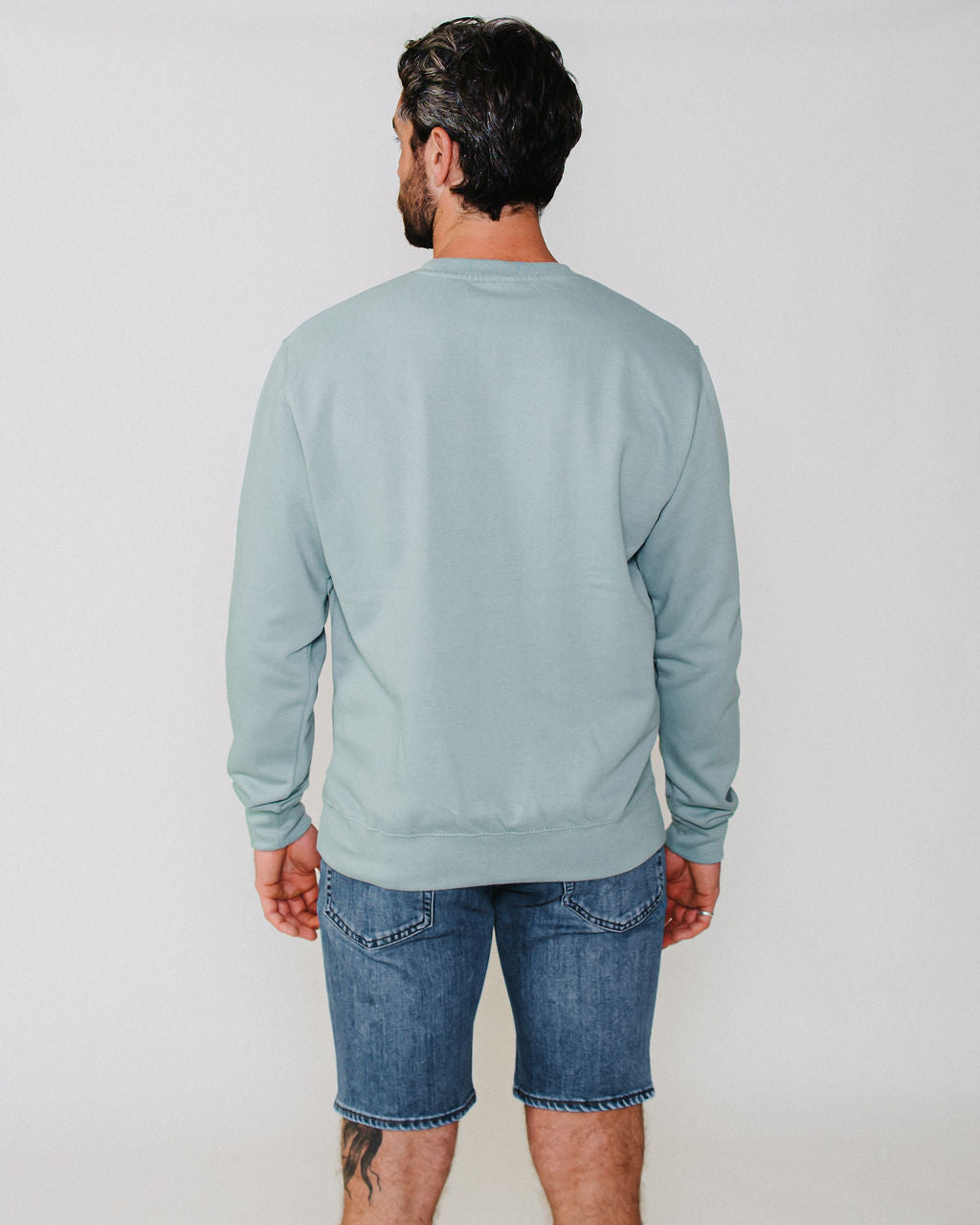 Adult Crew Sweatshirt Dusty Green