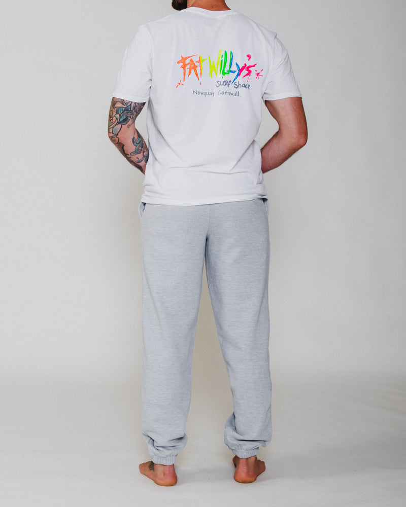 Fat Willy's Surf Shack Newquay Adult Joggers Grey