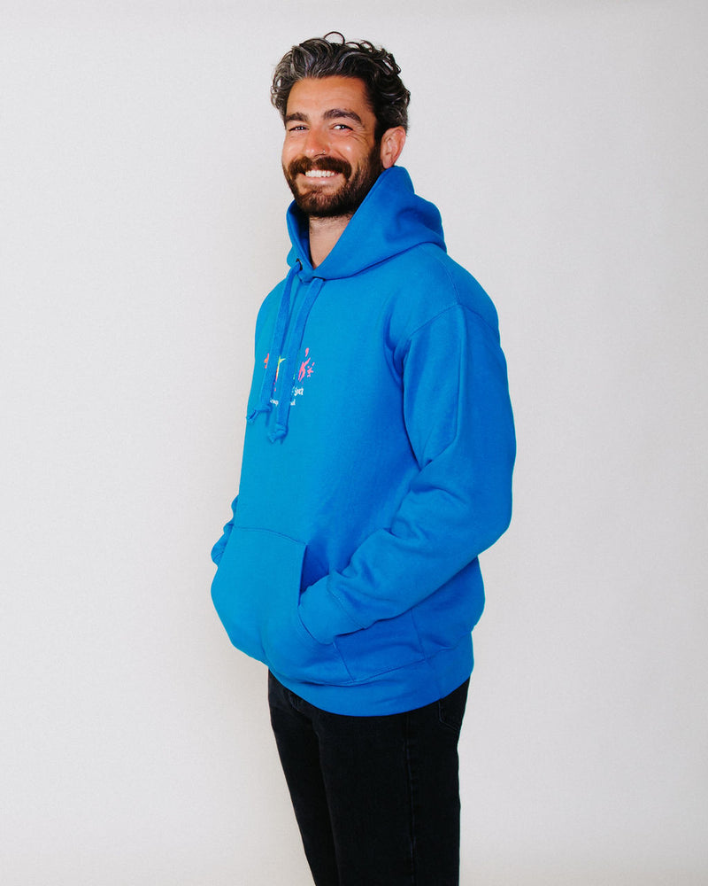 Fat Willy's Surf Shack Newquay Adult Hoodie Sapphire Blue
