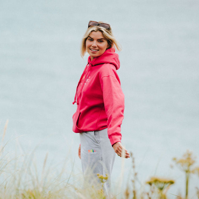 Fat Willy's Surf Shack Newquay Adult Hoodie Pink