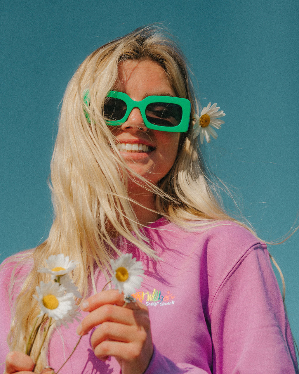 Fat Willy's Surf Shack Newquay Adult Sweatshirt Lavender
