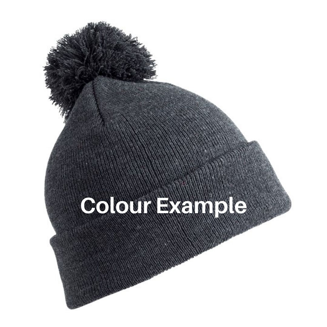 Fat Willy's Surf Shack Newquay Kids bobble hat in grey