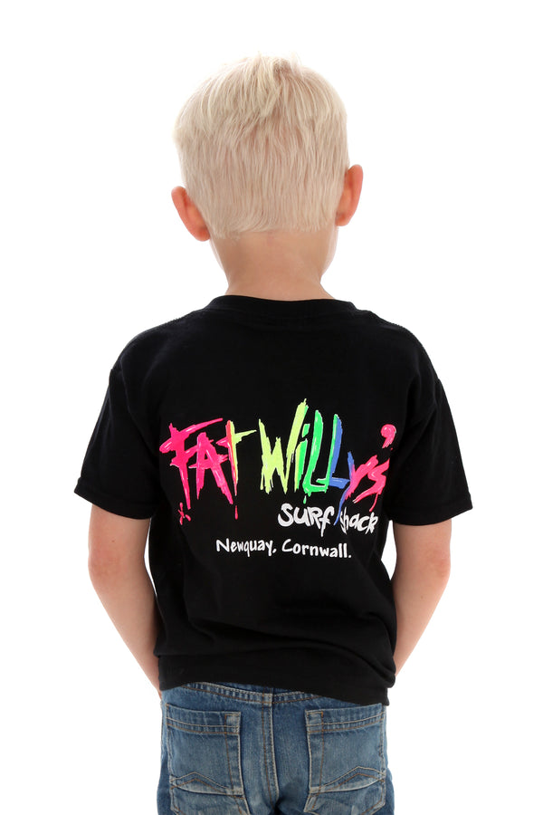 Fat Willy's Newquay Kids t-shirt in Black