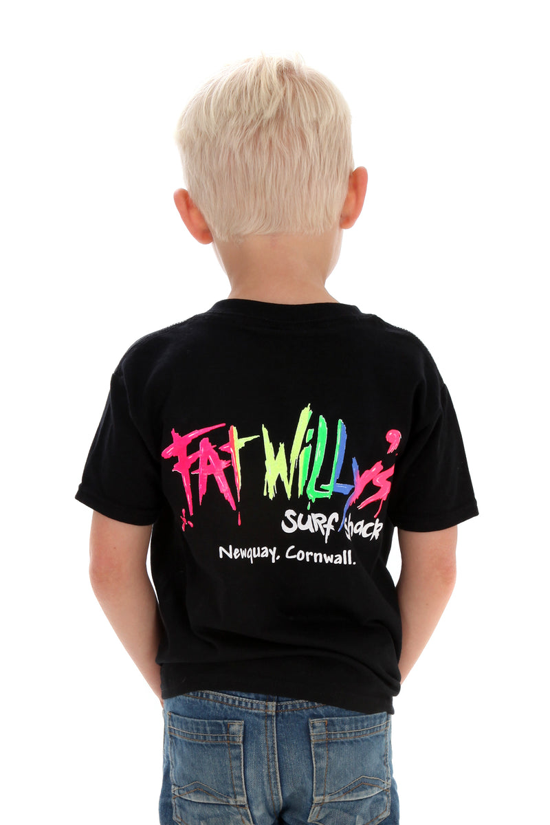 Fat Willy's Newquay Kids t-shirt in Black