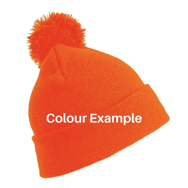Fat Willy's Surf Shack Newquay Kids bobble hat in orange