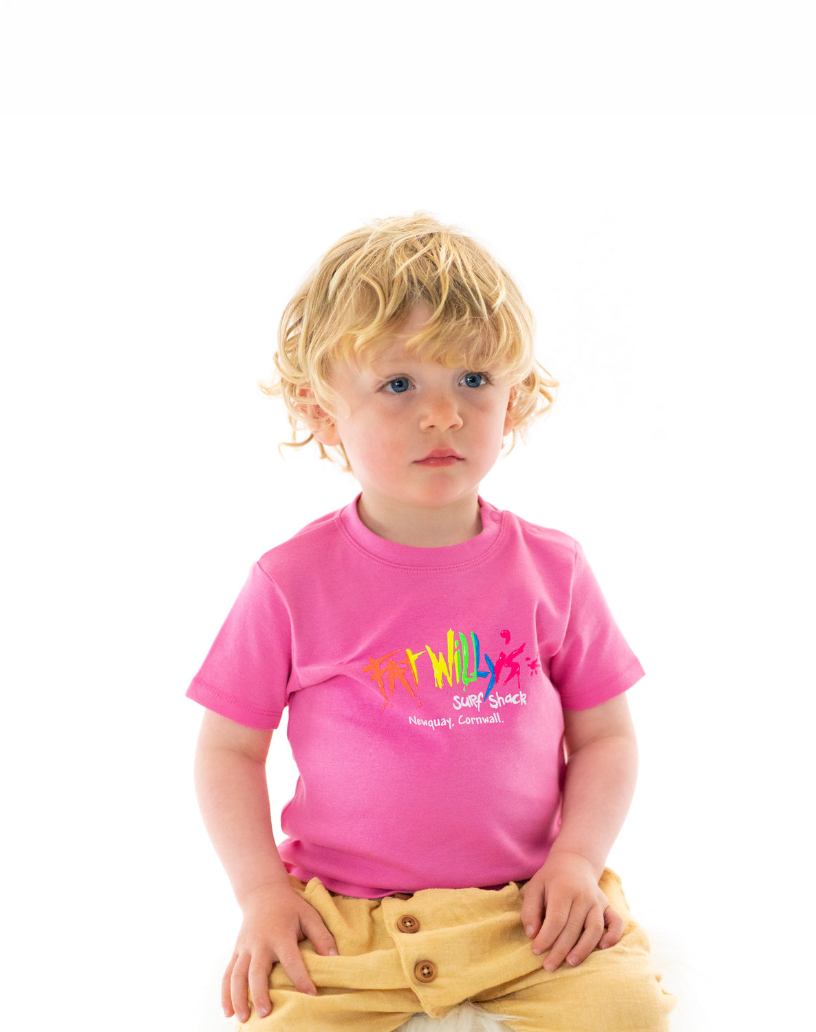 Fat Willy's Newquay toddler t-shirt in pink