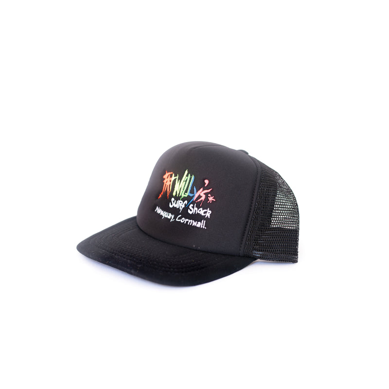 Fat Willy's Newquay trucker cap in black