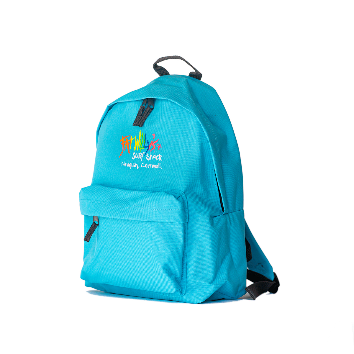 Fat Willy's Surf Shack Newquay backpack bag in turquoise blue