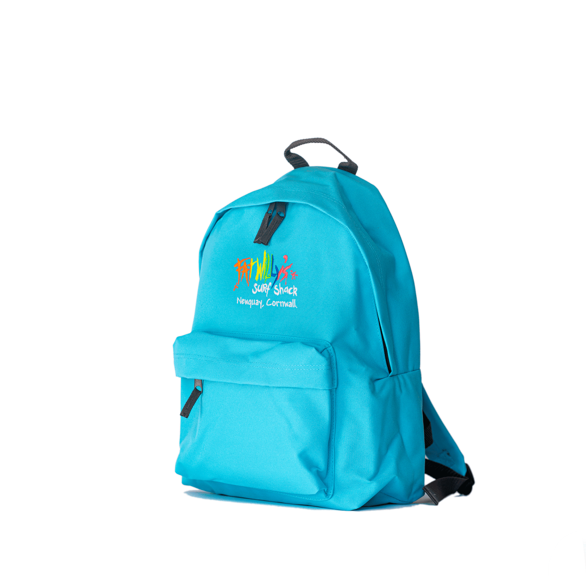 Fat Willy's Surf Shack Newquay backpack bag in turquoise blue