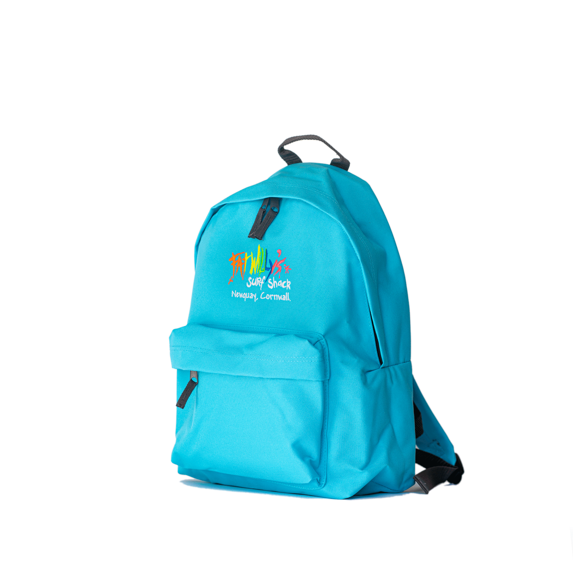 Fat Willy's Surf Shack Newquay backpack bag in turquoise blue