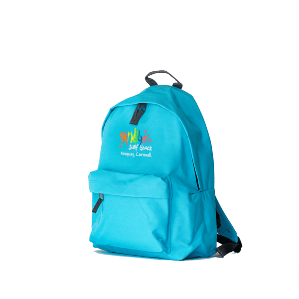 Fat Willy's Surf Shack Newquay backpack bag in turquoise blue