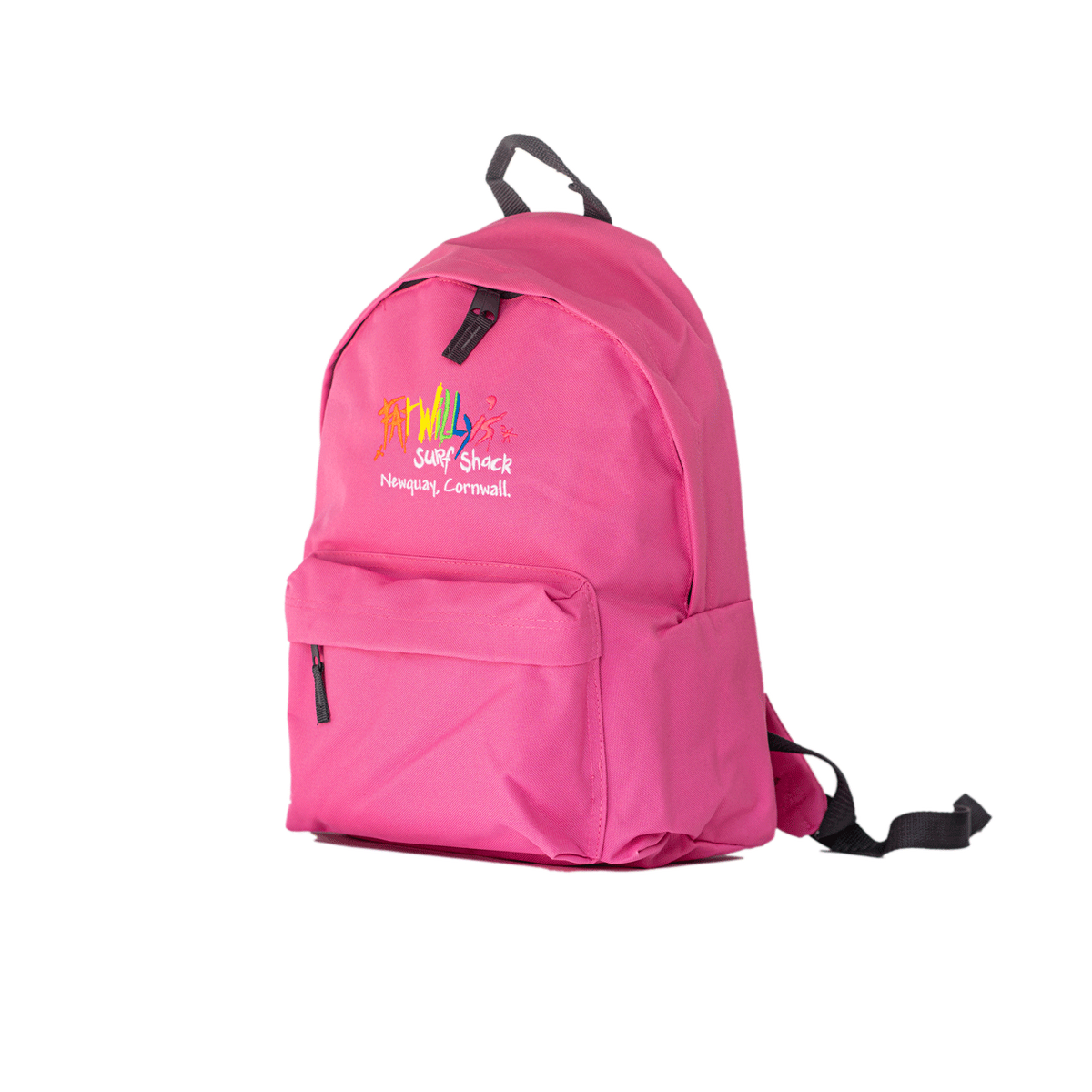 Fat Willy's Surf Shack Newquay backpack bag in baby candy pink